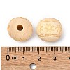 Unfinished Natural Wood European Beads X-WOOD-T025-001-LF-3