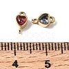12 Colors 304 Stainless Steel Pave Cubic Zirconia Geometric Connector Charms SA-CBAFEA1-01C-G-3