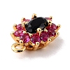 Eco-Friendly Brass Micro Pave Cubic Zirconia Charms ZIRC-C027-12G-10-RS-3