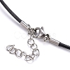 Round Leather Cord Necklaces Making MAK-I005-1.5mm-3