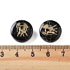 Dyed Black Synthetic Turquoise Beads G-F775-B12-3
