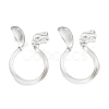 Resin Clip-on Earring Findings FIND-H046-15-1