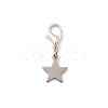 Star 304 Stainless Steel Pendant Decorations HJEW-JM03572-2