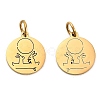 304 Stainless Steel Charms STAS-D050-07G-16-1