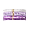 8Pcs Glass Seed Beads Stretch Bracelets for Women BJEW-MZ00270-3