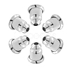 50Pairs Brass Ear Nuts KK-CN0003-29-8