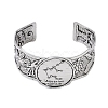 Constellation Alloy Open Cuff Bangles for Women Men BJEW-C064-01AS-02-2