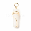 Natural White Jade Pendants PALLOY-JF01453-07-2