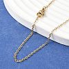 PVD Vacuum Plating 304 Stainless Steel Cable Chain Necklaces X-NJEW-E026-04G-D-1