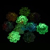 Luminous Transparent Epoxy Resin Decoden Cabochons CRES-M032-04B-2