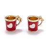 Brass Enamel Charms KK-P196-A-2