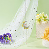 Moon & Star Alloy Hanging Ornaments HJEW-TADJ0022-6