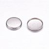 Non-Tarnish 304 Stainless Steel Plain Edge Bezel Cups X-STAS-F117-49P-2