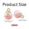 20Pcs Transparent Glass Globe Pendants GLAA-TA0003-57A-3