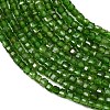 Natural Green Diopside Beads Strands G-B175-C01-2x2mm-4