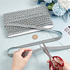 Polyester Braided Lace Trim OCOR-WH0078-09C-3