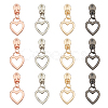 12Pcs 4 Colors Zinc Alloy Replacement Zipper Sliders FIND-FH0009-45-1
