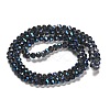 Electroplate Glass Beads Strands EGLA-D020-4x3mm-M2-4