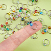 45Pcs 15 Colors 304 Stainless Steel Locking Stitch Markers PALLOY-FH00179-3