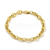 Ion Plating(IP) 304 Stainless Steel Oval Link Chain Bracelets BJEW-D030-11B-G-1