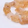 Raw Rough Natural Citrine Bead Strands G-F403-09-3