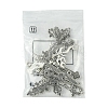 6Pcs 6 Styles Tibetan Style Alloy Cross Pendants FIND-FS0002-57-6