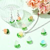 80Pcs 8 Colors Imitation Jelly Glass Beads Pendants PALLOY-CJ00082-6