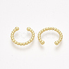 Brass Cuff Earrings EJEW-S201-185-2