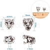 Alloy Beads PALLOY-PH0012-61-3