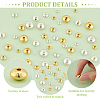 160Pcs 10 Style Brass Beads KK-BC0013-01-4