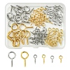 100Pcs 6 Styles 304 Stainless Steel Screw Eye Pin Peg Bails FIND-FS0002-85-1