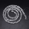 Faceted Cube Transparent Glass Beads Strands EGLA-E041-5mm-D01-3