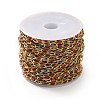 Brass Enamel Curb Chains CHC-C003-13G-19-3