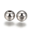 Tarnish Resistant Stainless Steel Beads X-STAS-R033-6mm-2