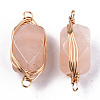 Natural Pink Aventurine Links/Connectors G-T131-100E-3