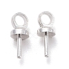Brass Cup Peg Bails Pendants KK-Z018-01B-S-1