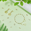 80Pcs 5 Styles Alloy Pave Clear Cubic Zirconia Connector Charms FIND-HS0001-D-6