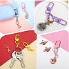 8Pcs Alloy Swivel Clasps KEYC-YW00195-6