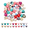 Animal Theme Wood European Beads WOOD-DC0001-22-1