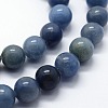 Dyed & Heated Natural Blue Aventurine Beads Strands X-G-I199-24-4mm-3