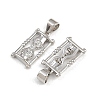 Brass Micro Pave Clear Cubic Zirconia Pendants KK-A269-40P-2