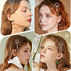 5Pcs 5 Styles Star Alloy Snap Hair Clips PHAR-GO0001-02-7