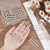 10Pcs Alloy Buckle Clasps FIND-BBC0002-42C-3