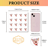 8 Sheets Plastic Waterproof Self-Adhesive Picture Stickers DIY-WH0428-110-2