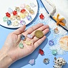 30Pcs Glass Pendants PALLOY-YW00034-5