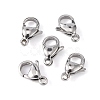 Tarnish Resistant 304 Stainless Steel Lobster Claw Clasps Hand Polished STAS-M262-01-11mm-3