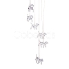 LED Solar Powered Dog Wind Chime HJEW-I009-04-4