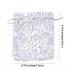 Rose Printed Organza Bags OP-R021-10x12-03-5