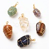 Natural Gemstone Pendants PALLOY-JF00507-1