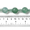 Natural Green Fluorite 3-Hole Guru Bead Strands G-K149-54-4
